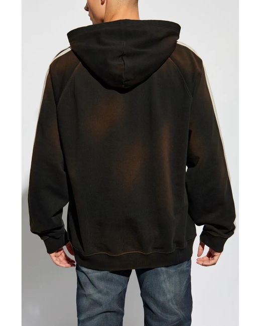 DIESEL Gray Sweatshirt -Roxt-Hood-Stripe' for men