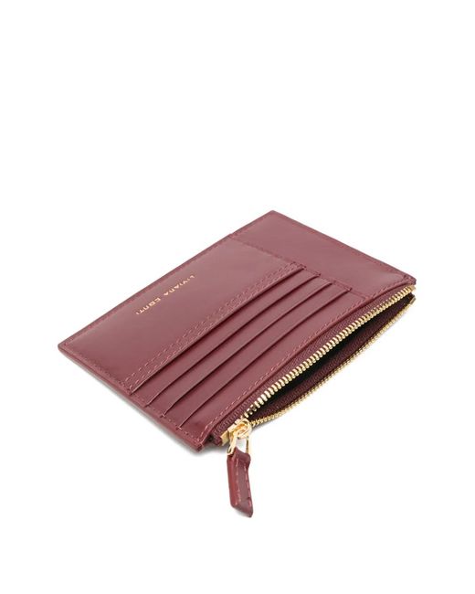Liviana Conti Purple Zip-Fastening Card Holder