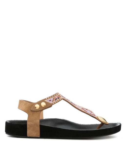 Sandales Enore Isabel Marant en coloris Brown