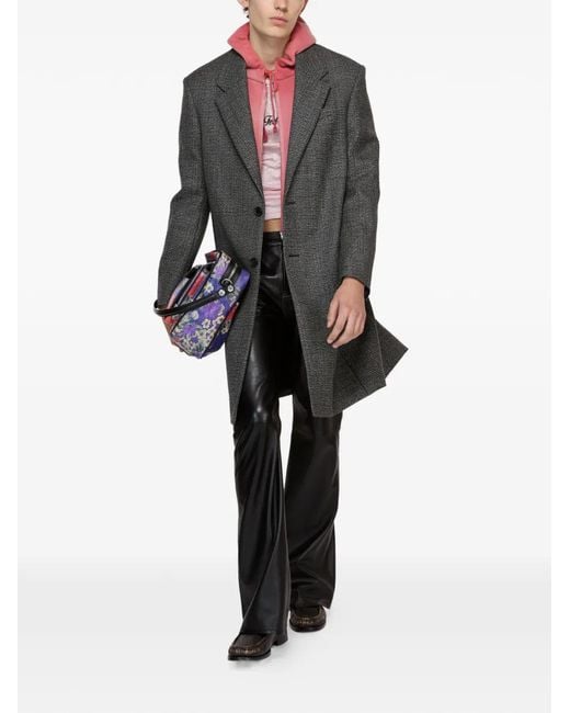 Acne Gray Wool Coat for men