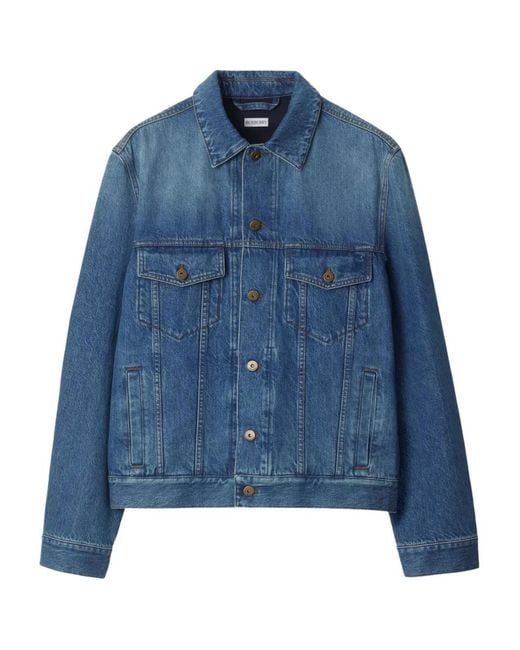 Burberry Blue Denim Jacket for men