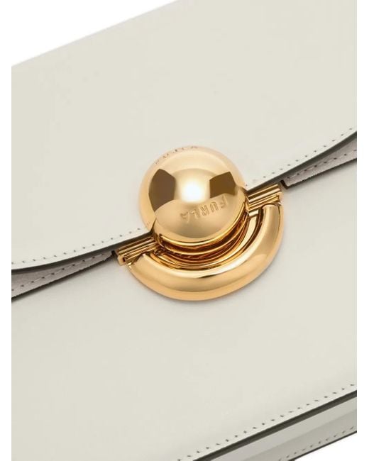 Furla Natural Sfera Mini Crossbody Round