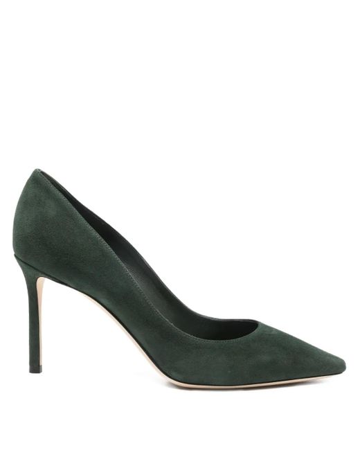 Zapatos Romy con tacón de 85 mm Jimmy Choo de color Green