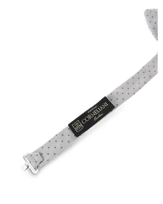 Corneliani White Polka-Dotbow Tie for men