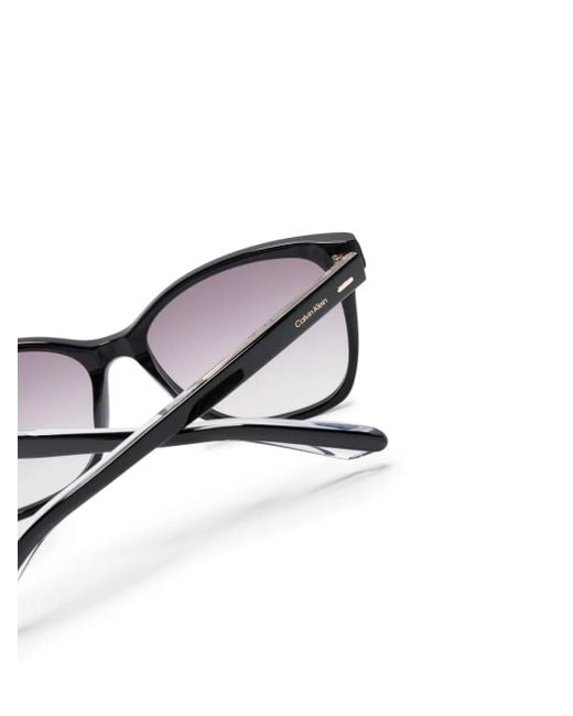 Calvin Klein Brown Square-Frame Sunglasses