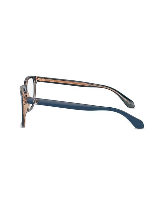 Giorgio Armani Blue Square Frame Glasses for men
