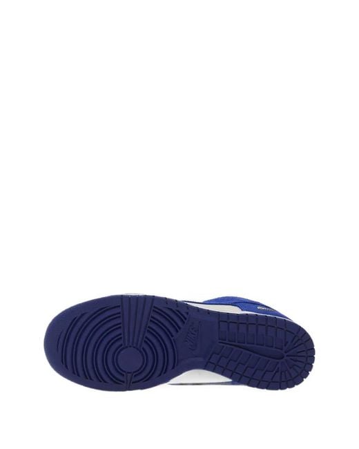 Nike Blue Dunk Low Suede Shoes