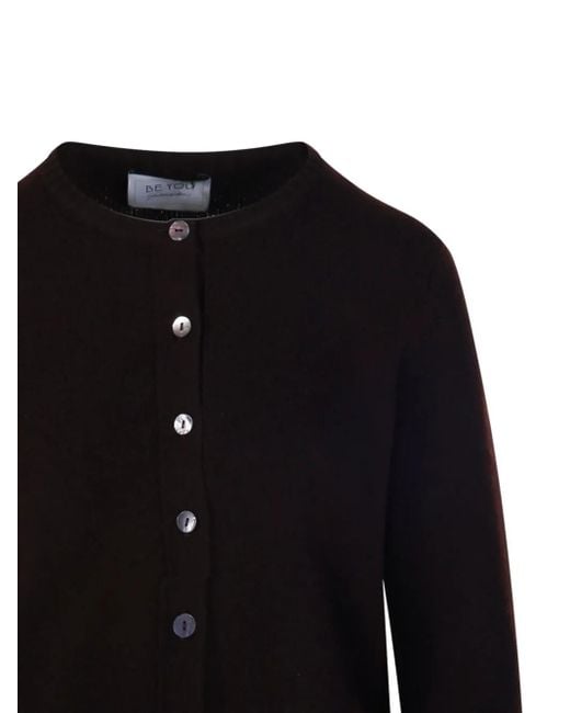 Be You Black Buttoned Cardigan