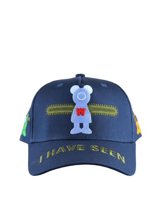 Walter Van Beirendonck Blue I Have Seen The Future Cap for men