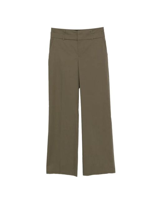 FEDERICA TOSI Green Wide-Leg Trousers