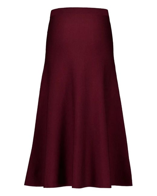 Gabriela Hearst Purple Freddie Knitted Midi Skirt