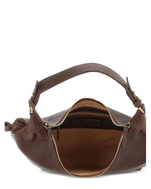 Mandelli Brown Croissant Shoulder Bag