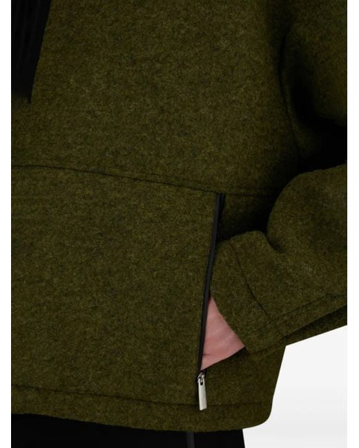 Herno Green High-Neck Zip-Front Jacket for men