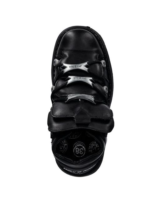 Zapatillas M-Wall Con Plataforma New Rock de color Black
