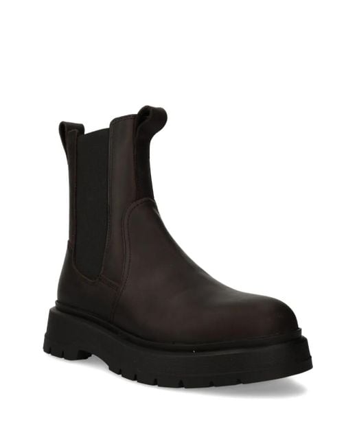 Vagabond Black Chunky-Sole Chelsea Boots for men