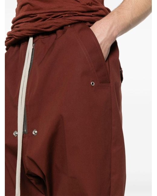 Rick Owens Bela Drop-crotch Tapered Trousers for men