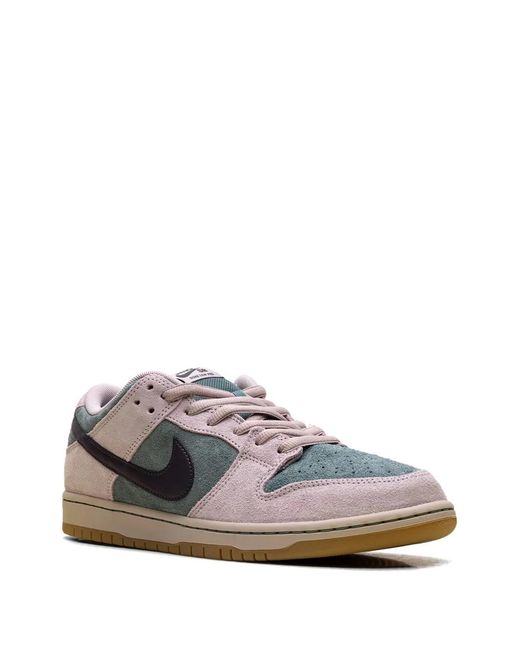 Nike White Sb Dunk Suede Sneakers for men