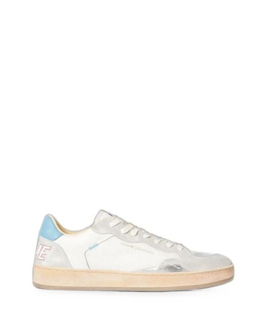 Crime London White Chelsea Panelled Sneakers for men