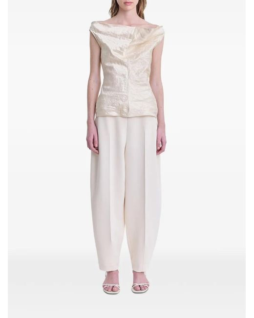 FFORME White Lowe Cowl-Neck Top