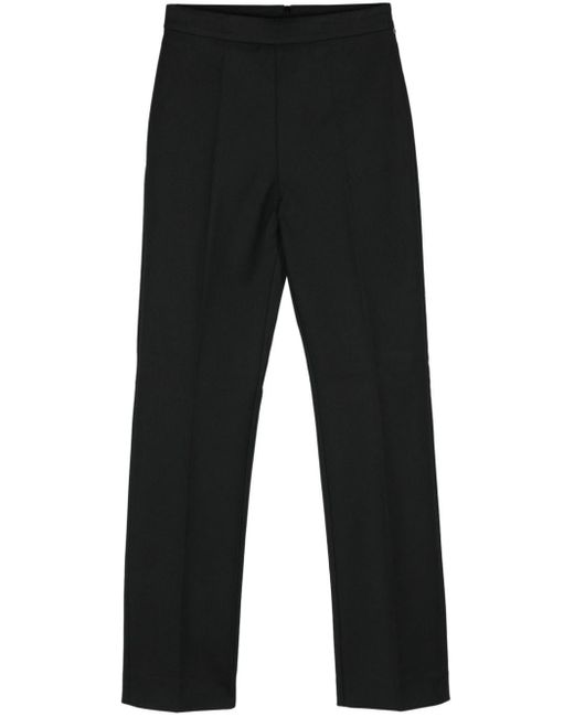 Sportmax Black Danila High-waist Straight-leg Trousers