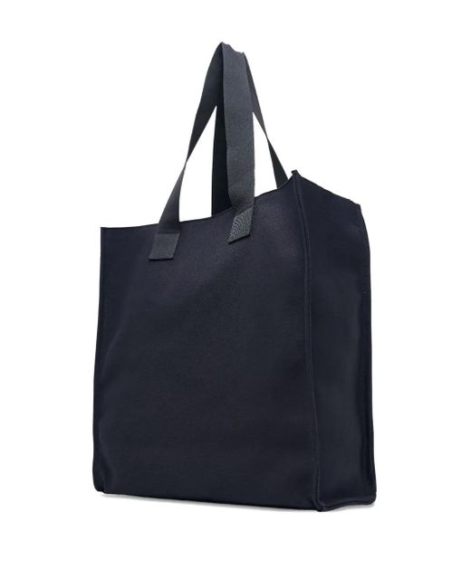 MSGM Black Bear-Print Tote Bag