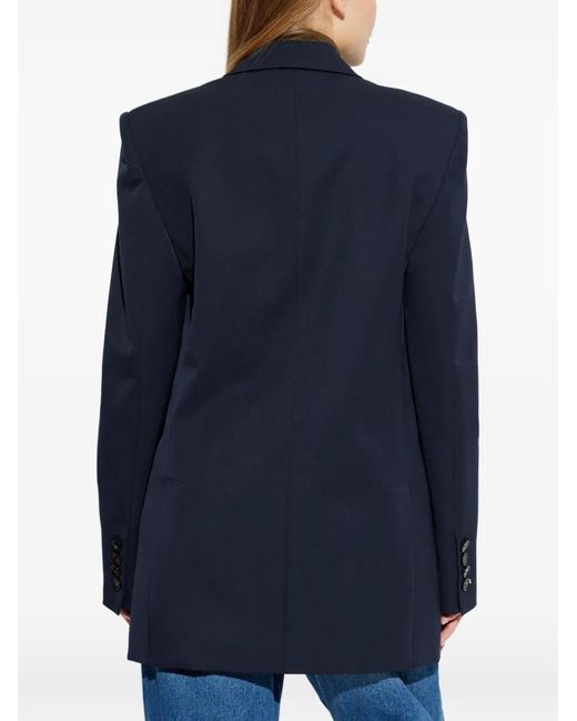 Stella McCartney Blue Buttoned Double-Breasted Jacket
