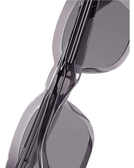 PETER AND MAY Gray Square-Frame Sunglasses