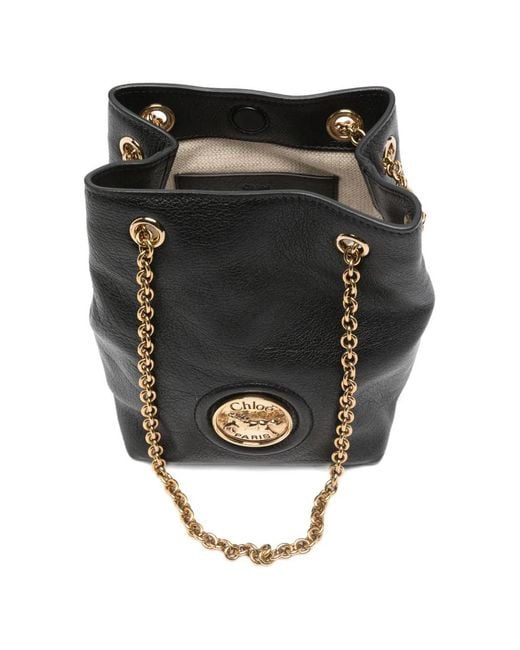 Chloé ホースメダル バケットバッグ ミニ Black