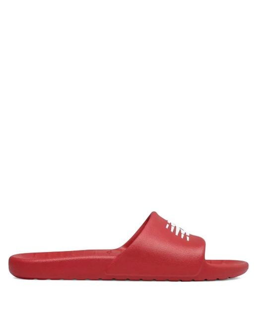 New Balance Pantoletten Mit Logo-Prägung in Red für Herren