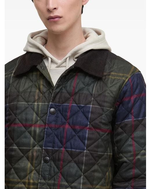 Barbour Gewatteerd Jack in het Black voor heren