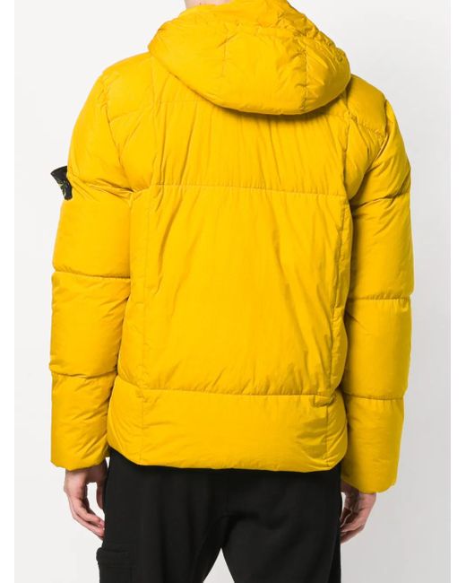 メンズ Stone Island パデッド ジャケット Yellow