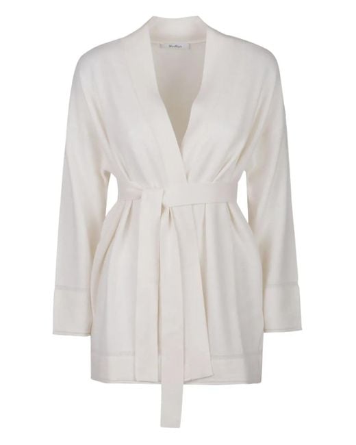 Max Mara カシミア ロングカーディガン White