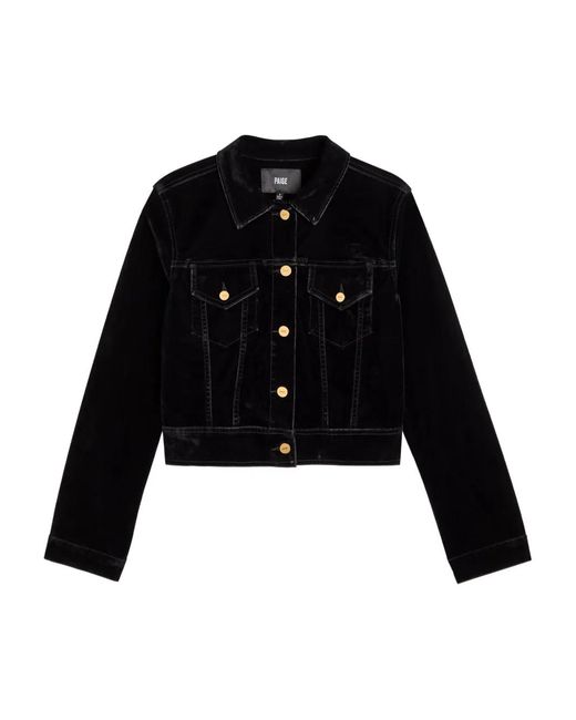 PAIGE Black Chantal Button-Up Jacket
