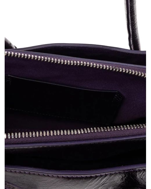 The Attico Blue Small La Passeggiata Shoulder Bag