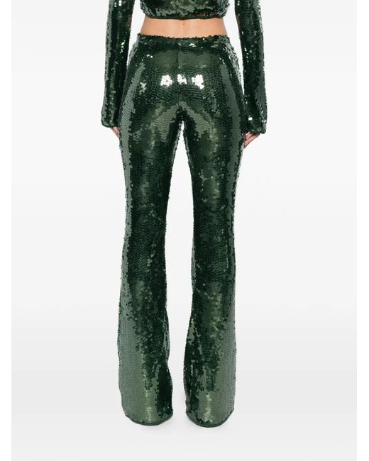 Oseree Broeken ,Groen ,Polyester Sequin Broeken in het Green