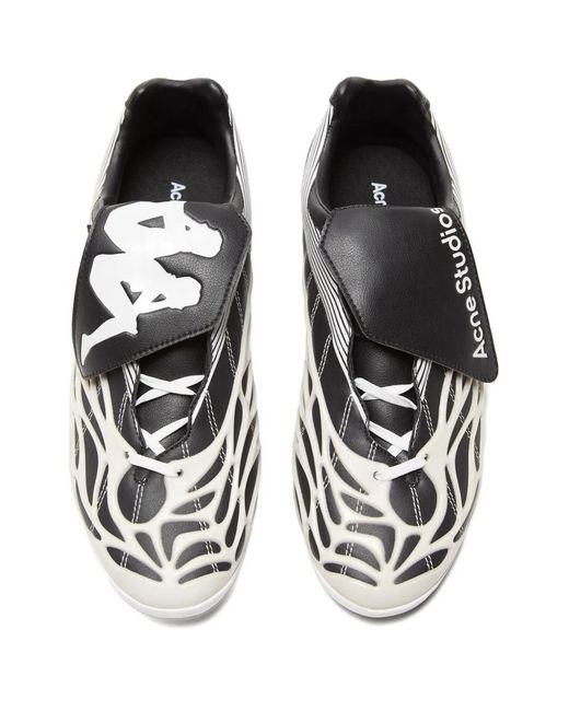 Acne Black Leather Sneakers