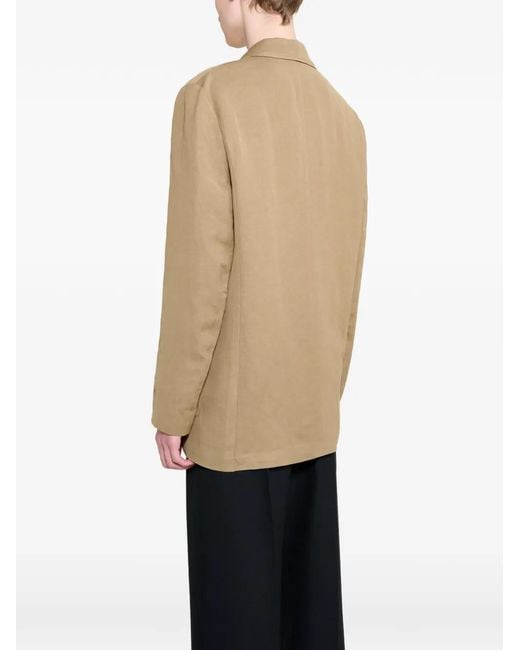 Cmmn Swdn Green Enea Double-Breasted Suit Jacket for men
