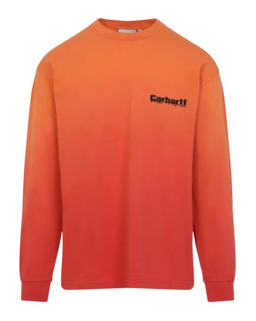 Carhartt T-Shirt aus Bio-Baumwolle in Orange für Herren