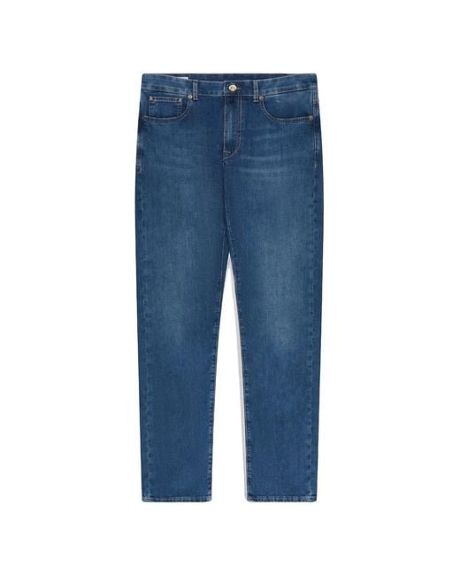Incotex Blue Five-Pocket Slim-Fit Jeans for men
