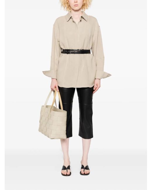 IRO White Panelled Collared Shirt