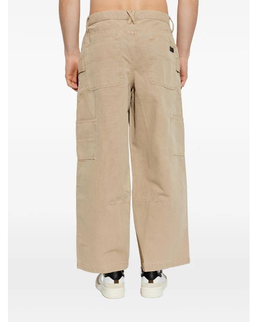 AllSaints Natural Multiple-Pockets Wide-Leg Jeans for men