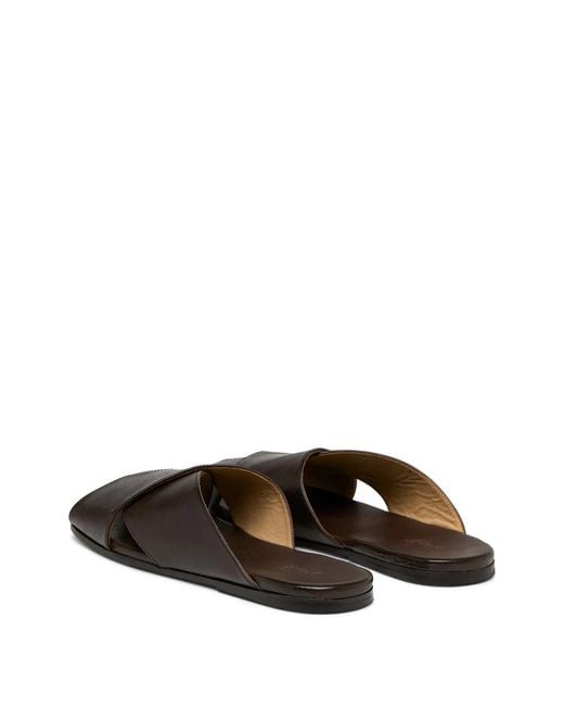 Marsèll Black Crossover-Strap Sandals for men