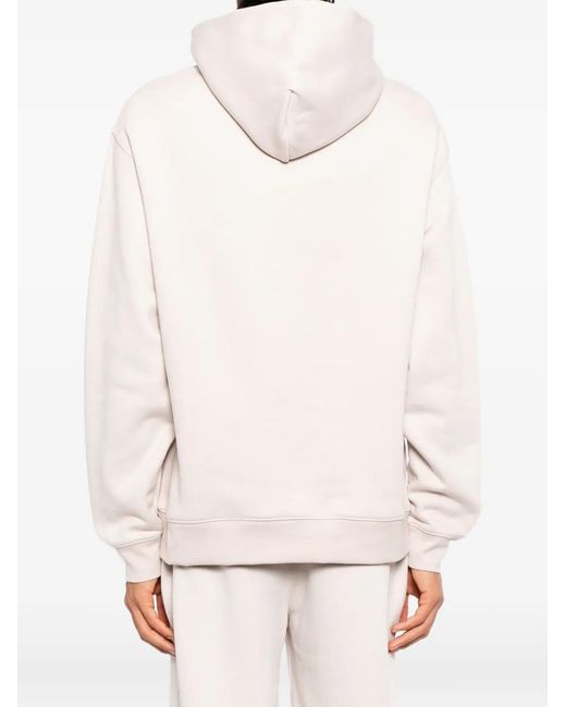 Melt White Graphic-Print Hoodie for men