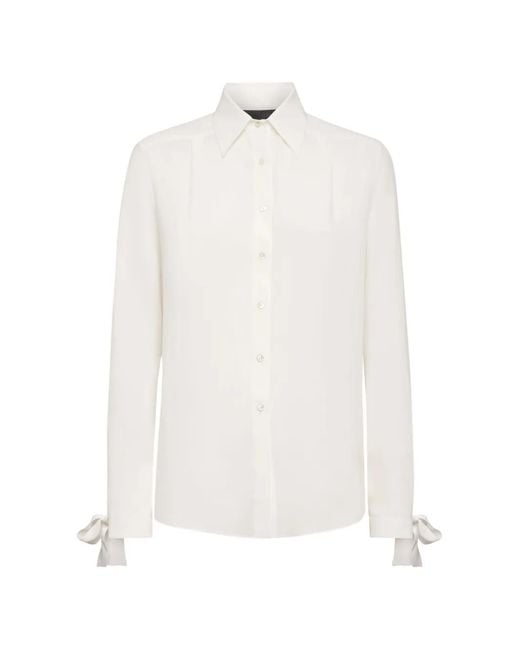Philipp Plein Button-Down Blouse in het White