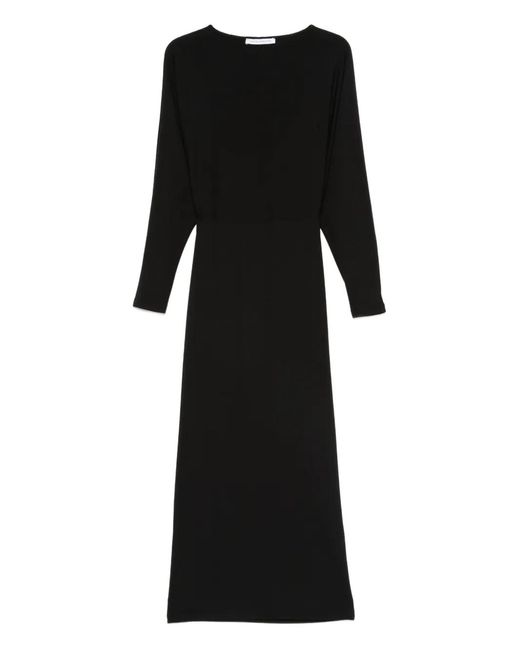 Mar De Margaritas Black Long-Sleeve Maxi Dress