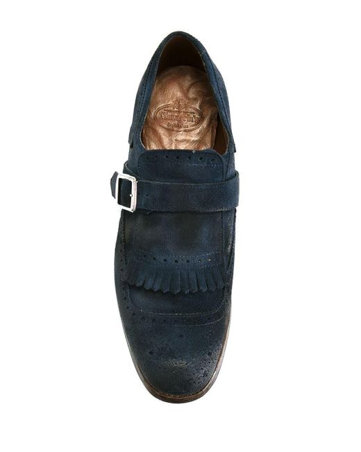 Church's Blue Shanghai Monk Shoes for men