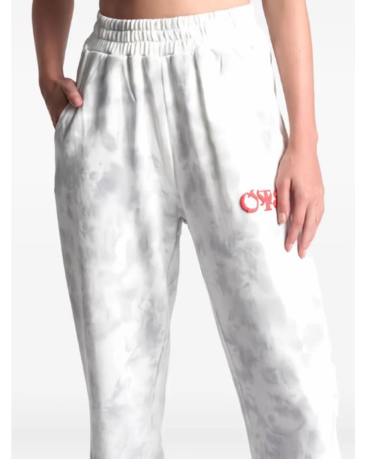 One Teaspoon White Logo Track Pants
