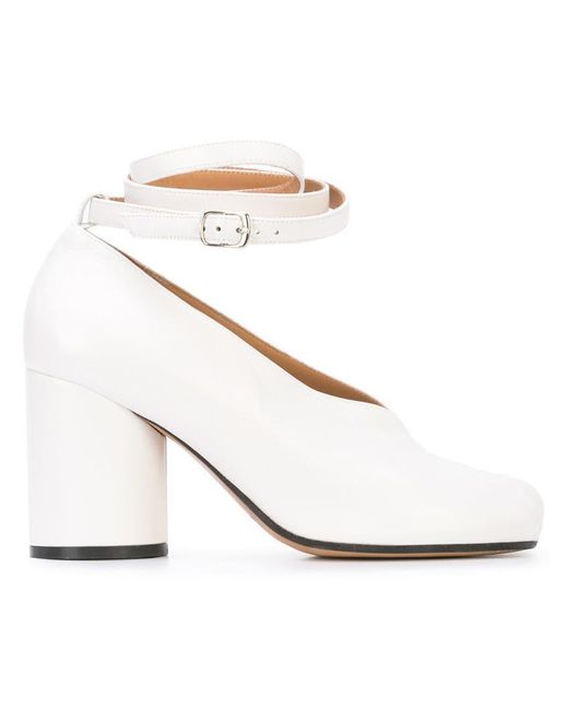 Maison Margiela White Tabi Mary Jane Pumps