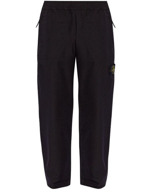Stone Island Blue Compass-badge Track Pants for men