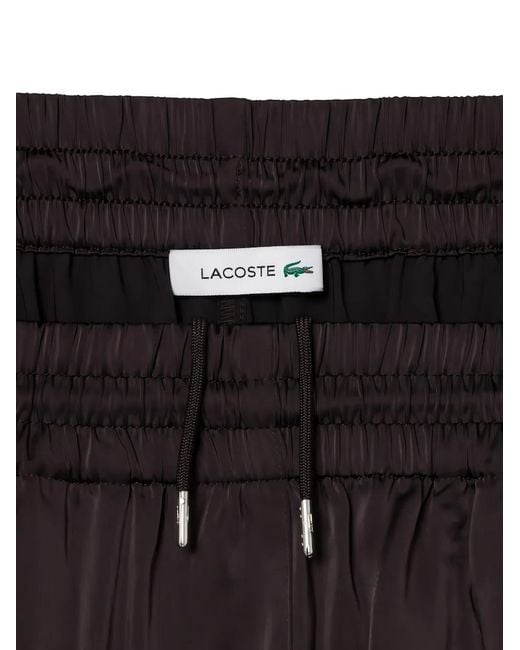Lacoste Brown Elasticated-Waist Trousers